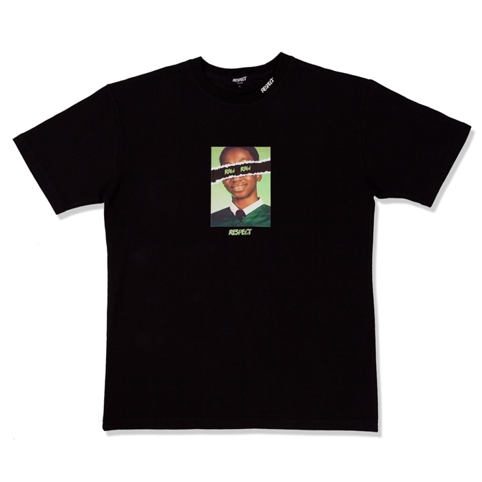 리스펙트 로우로우 반팔 티셔츠 (블랙)