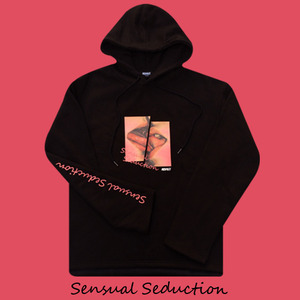 [900g] Sensual Secduction Hoodie (센슈얼 세덕션 롱슬리브 후드티) Black