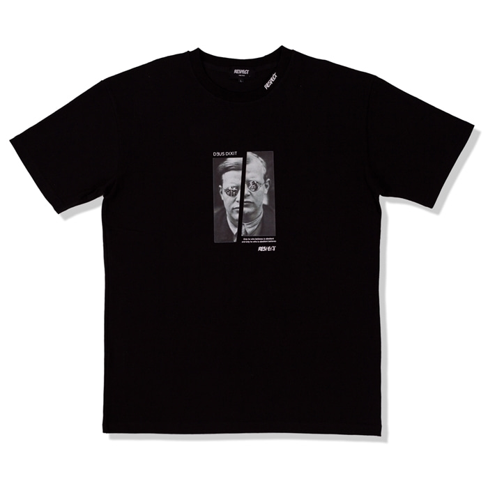 리스펙트 X 데우스 딕시트 본회퍼 반팔 티셔츠 (블랙)